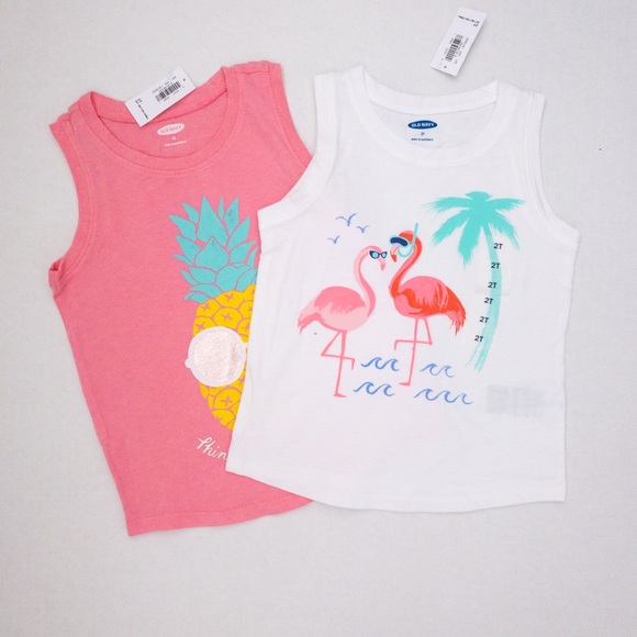 Old Navy playtime tank tops (size 2T) NWT - Picture 4 of 4